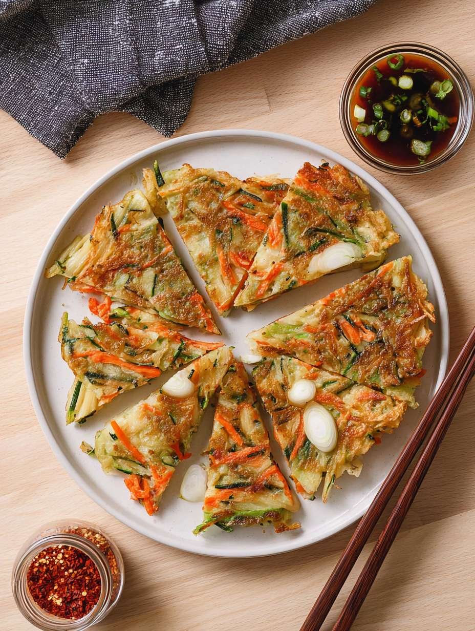Airfryer Crispy Healthy Easy Quick Korean Vegetable Pancake image 2