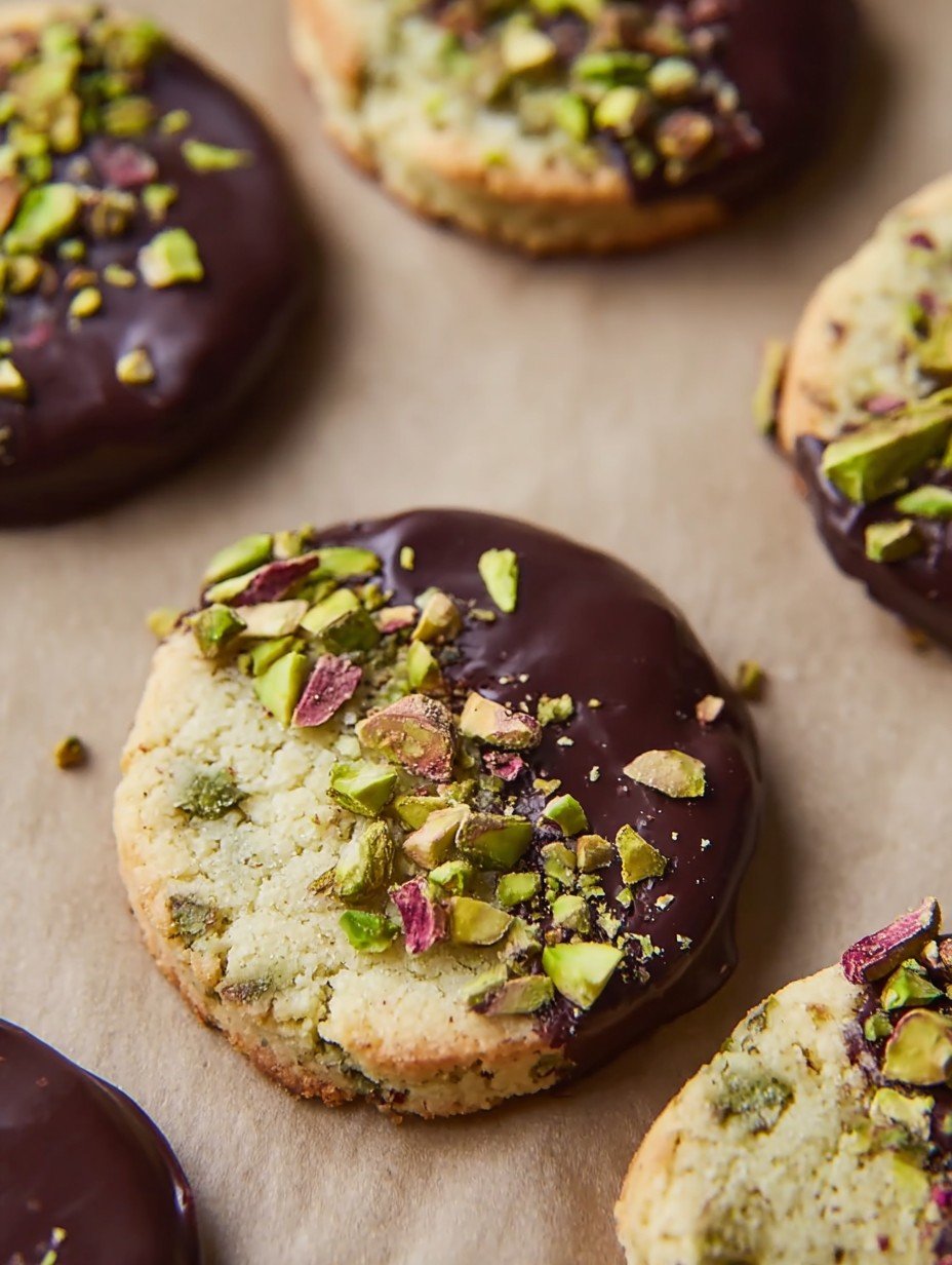 Chocolate Dipped Pistachio Shortbread Perfection image 2