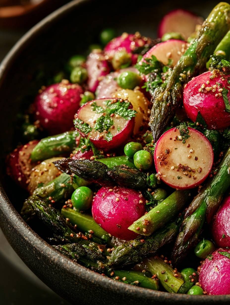 Crispy Roasted Asparagus & Radishes | Healthy Side image 2