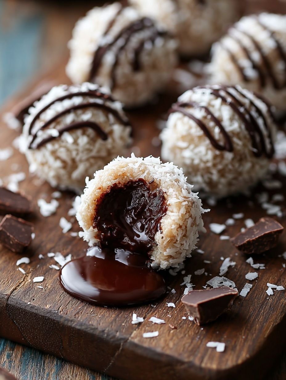 Decadent Molten Chocolate Coconut Balls image 2