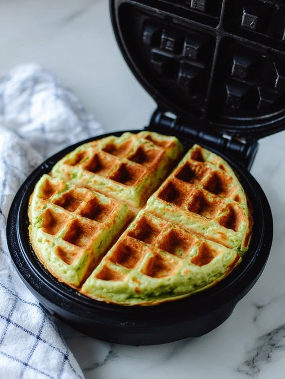 Delicious Coconut Pandan Waffles Recipe image 2