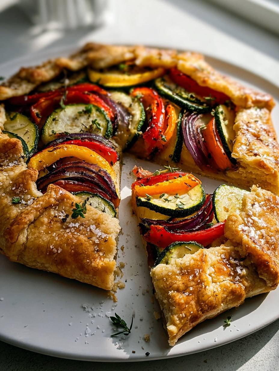 Healthy Mediterranean Veggie Galette with Crispy Crust image 2