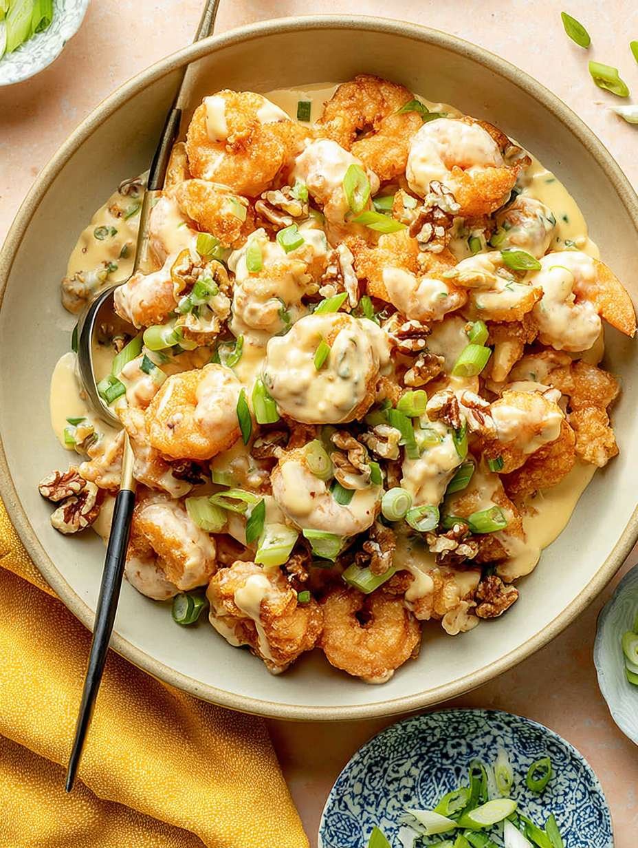 Homemade Crispy Air Fryer Honey Walnut Shrimp image 2