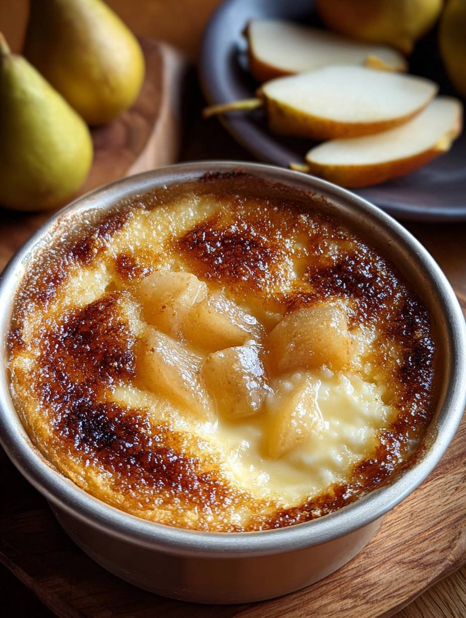 Perfectly Caramelized Pear Custard Dessert image 2