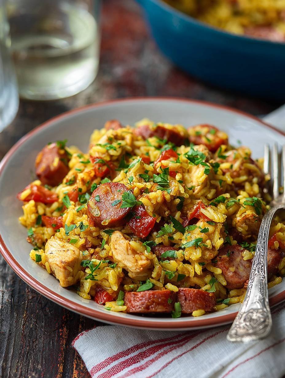 Quick Chicken Sausage Rice