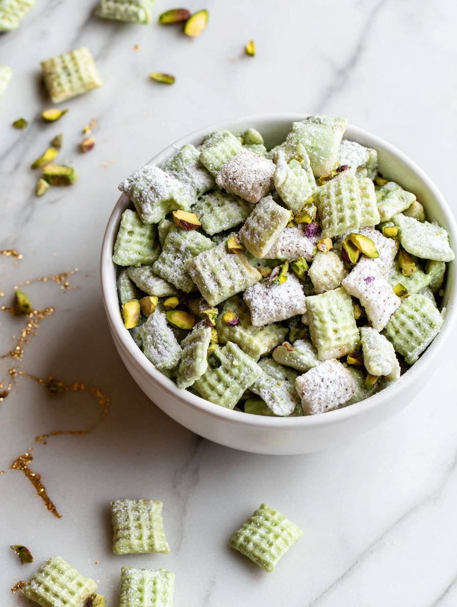 Quick No-Bake Pistachio Puppy Chow Recipe image 2