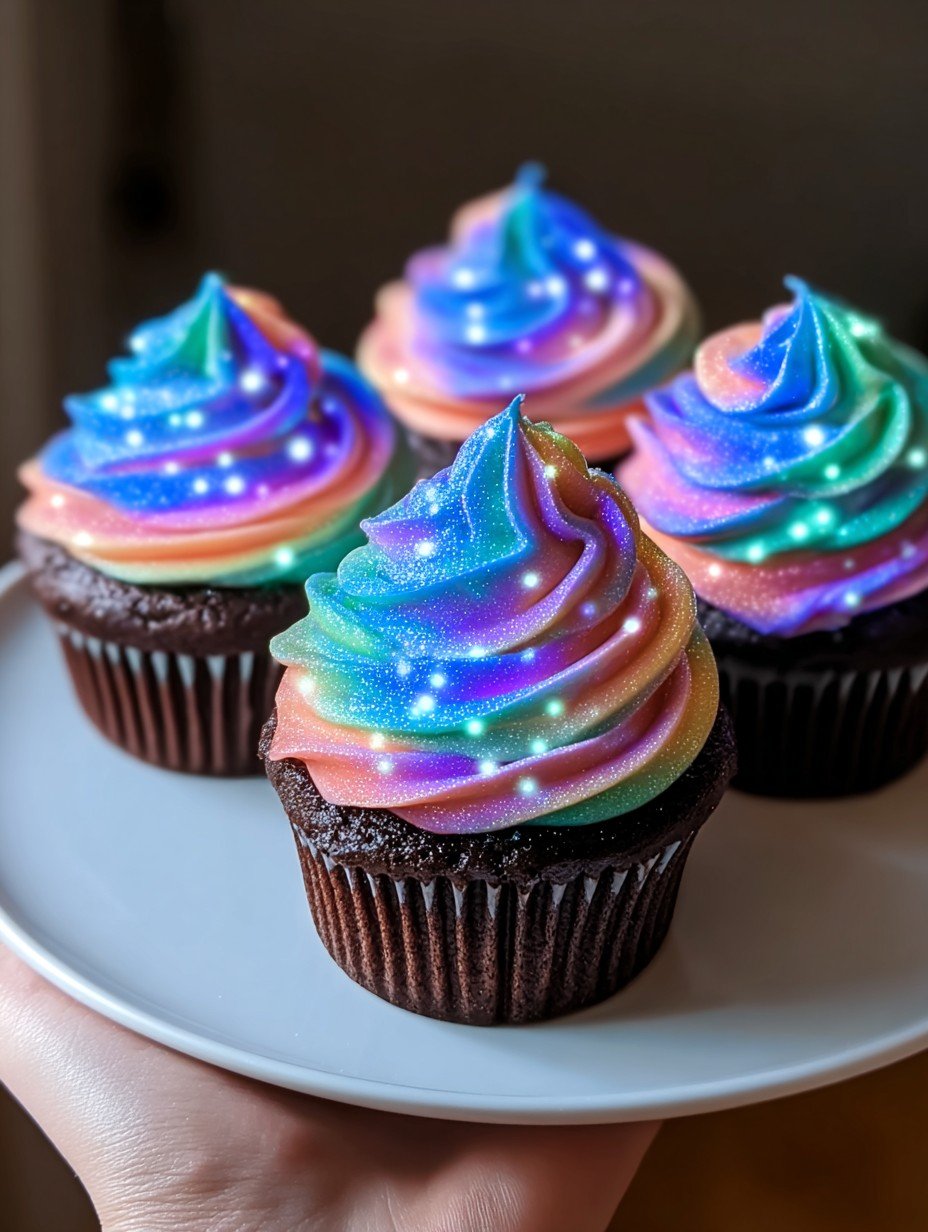 Recipe for Sparkly Galaxy Swirl Cupcakes image 2