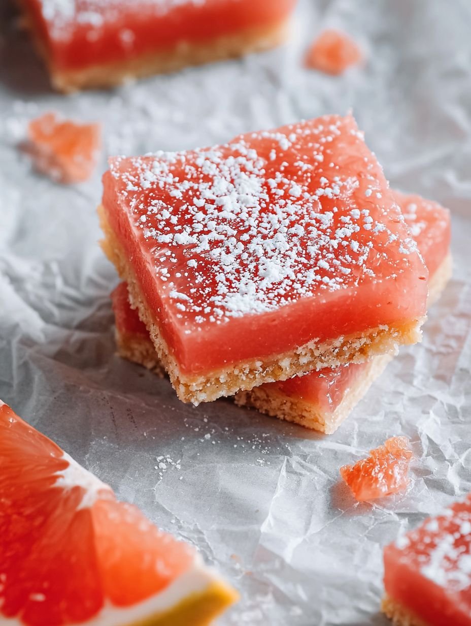 Tangy Sweet Grapefruit Bars with a Shortbread Crust image 2