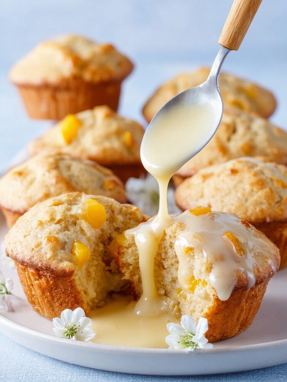 The Perfect Mango Muffins with Creamy Glaze image 2