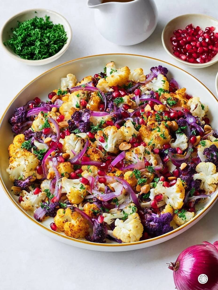 Colorful Roasted Cauliflower & Pomegranate Salad image 2