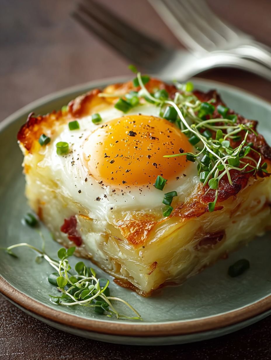 Crispy Potato & Egg Bake with a Golden Yolk image 2