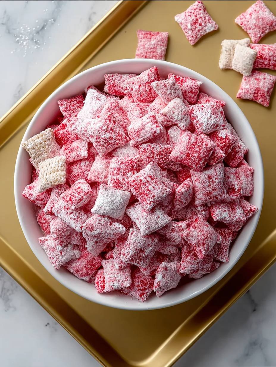 Crispy Strawberry Shortcake Puppy Chow Treat image 2