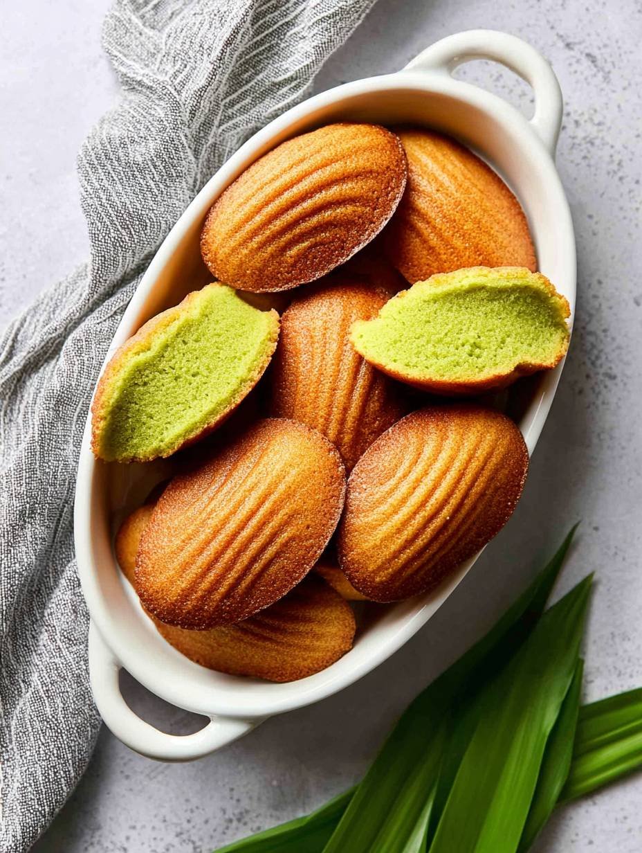 Fluffy Pandan Madeleines: A Sweet Treat image 2