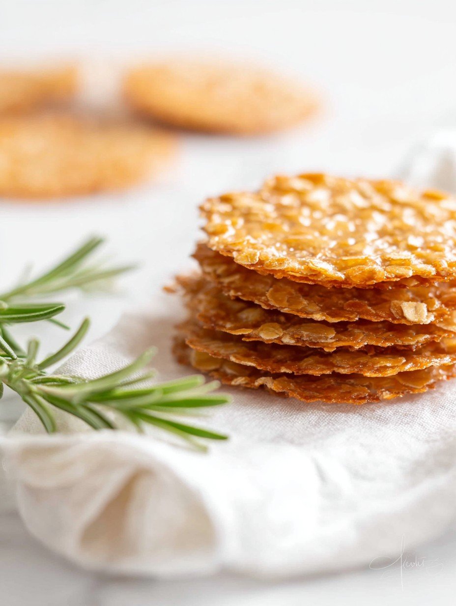 Golden Crispy Oatmeal Lace Cookies Recipe. image 2