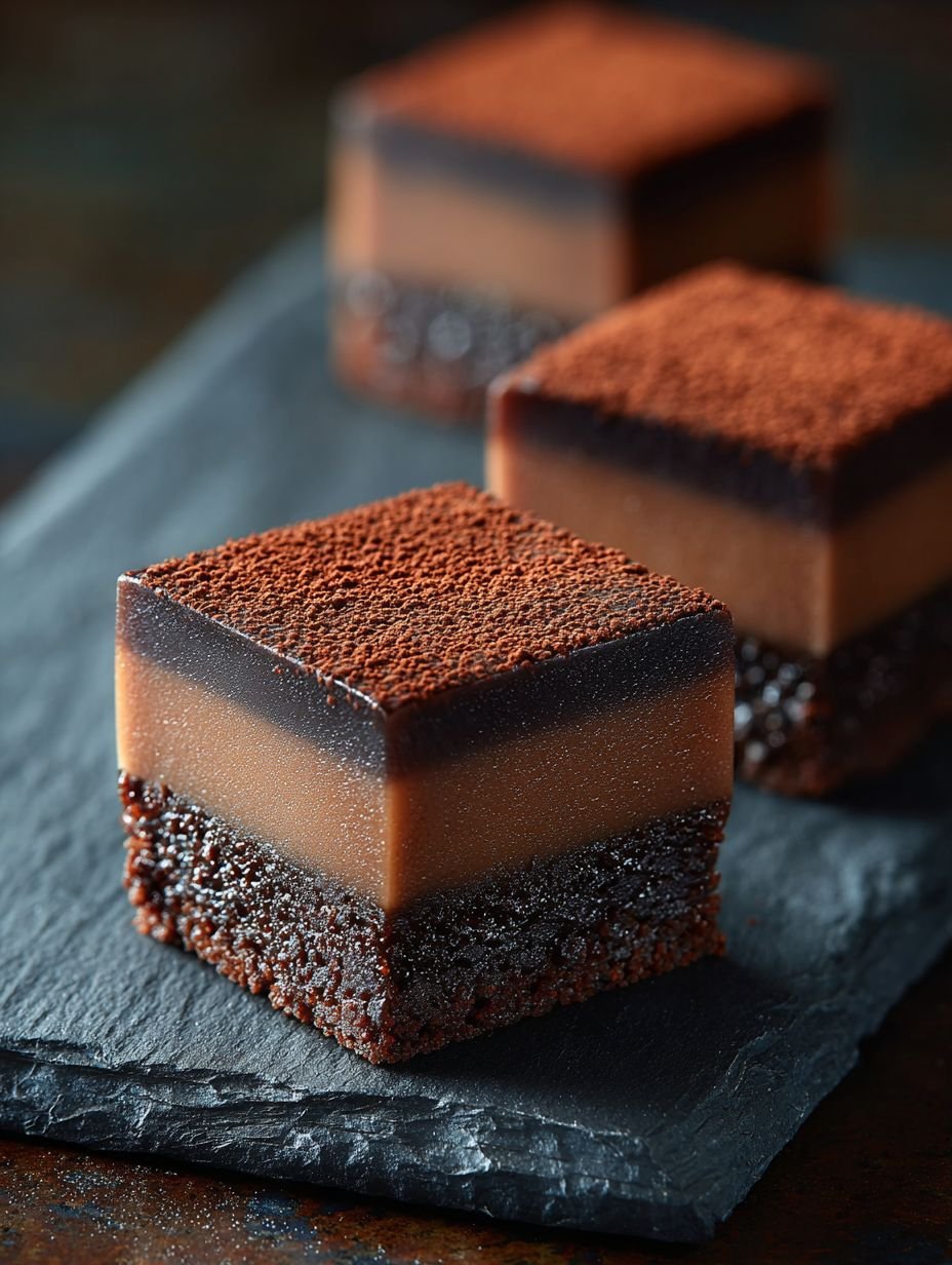 Layered Chocolate Coffee Jelly Squares Recipe image 2