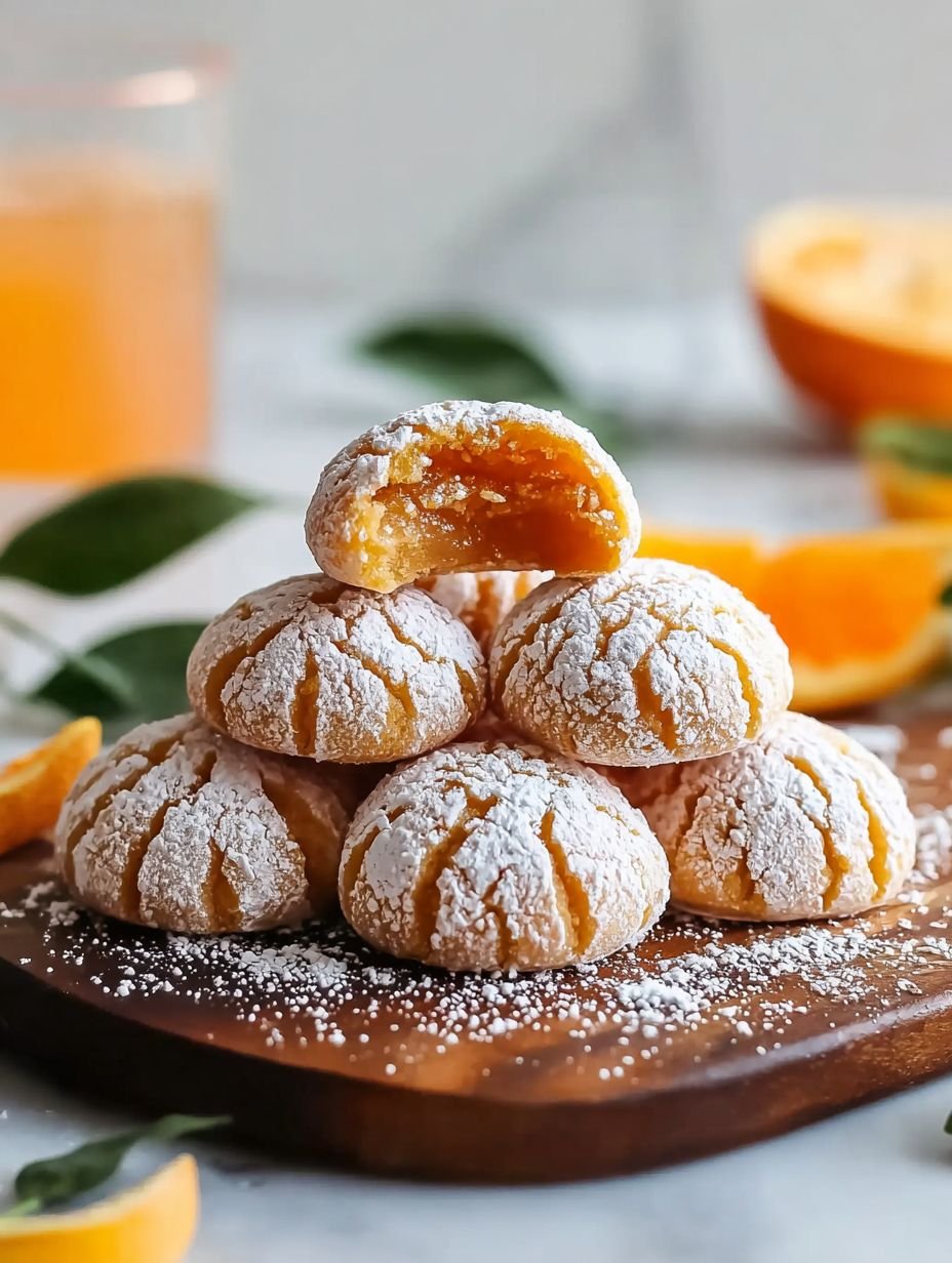Orange Crinkle Cookies with a Citrus Kick image 2