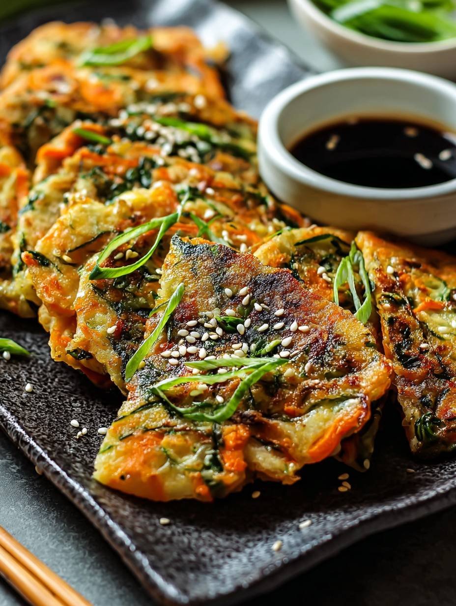 Quick & Healthy Crispy Veggie Pancakes Recipe image 2