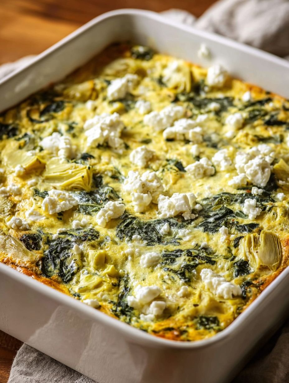 Quick & Healthy Spinach Artichoke Bake image 2