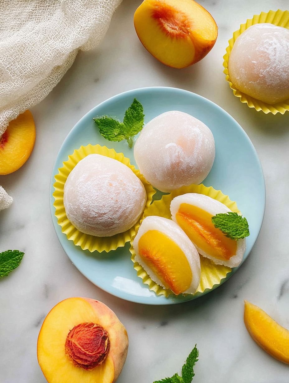 The Softest Peach Mochi You'll Ever Make image 2