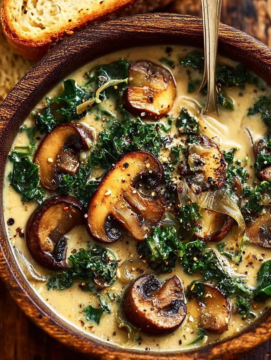 This Creamy Mushroom Kale Soup is Pure Comfort image 2